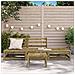 Divano Giardino Senza Braccioli con Poggiapiedi Pino Impregnato - Foto miniatura 3