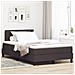 Letto con contenitore e materasso & LED marrone scuro 120x190 cm in tessuto - Foto miniatura 2