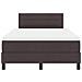 Letto con contenitore e materasso & LED marrone scuro 120x190 cm in tessuto - Foto miniatura 8