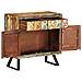 Cassettiera Multicolore 70x35x70 cm Legno Massello di Recupero - Foto miniatura 2