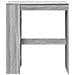 Tavolo Bar con Rastrelliera Grigio 90x40x103,5 cm Multistrato - Foto miniatura 4