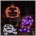 Luci Led Da Finestra Con Ventose Per Halloween Zucca Teschio Tomba 3 Pezzi - Foto miniatura 3
