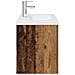 Mobile da Bagno con Lavabo Integrato e Rubinetto Legno Antico - Foto miniatura 7