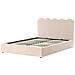 Letto Contenitore Bouclé Nanterre 160 X 200 Cm Beige - Foto miniatura 4