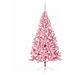 Albero di Natale artificiale con luci integrate Rosa 180 cm PVC - Foto miniatura 3