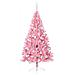 Albero di Natale artificiale con luci integrate Rosa 180 cm PVC - Foto miniatura 4