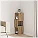 Mobile angolare Bianco 25,5x25x80cm Legno multistrato - Foto miniatura 2