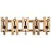 Portabito In Legno Con 5 Ganci 70x10x25h - Foto miniatura 1