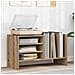 Mobile porta vinili Rovere artigianale 78.5 x 35 x 45 cm - Foto miniatura 2