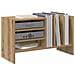 Mobile porta vinili Rovere artigianale 78.5 x 35 x 45 cm - Foto miniatura 3