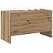 Mobile porta vinili Rovere artigianale 78.5 x 35 x 45 cm - Foto miniatura 7