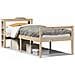 Letto per Anziani con Testiera 75x190 cm Legno Massello di Pino - Foto miniatura 1