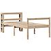 Letto per Anziani con Testiera 75x190 cm Legno Massello di Pino - Foto miniatura 3