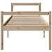 Letto per Anziani con Testiera 75x190 cm Legno Massello di Pino - Foto miniatura 4