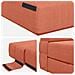 Divano Letto Pieghevole Rosso Arancio 152 x 86,5 x 60 cm - Foto miniatura 6