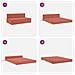 Divano Letto Pieghevole Rosso Arancio 152 x 86,5 x 60 cm - Foto miniatura 7
