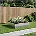 Vaso da giardino Argento 80 x 80 x 30 cm Acciaio zincato - Foto miniatura 2