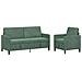 Set di Divani con Storage 2 pz Verde Mare Poliestere - Foto miniatura 1