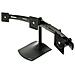 DS100 - Supporto per tre monitor in orizzontale - per LCD fino a 21" - Nero - Foto miniatura 3