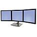 DS100 - Supporto per tre monitor in orizzontale - per LCD fino a 21" - Nero - Foto miniatura 1