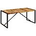 Tavolo Da Pranzo 180x90x75 Cm In Legno Massello Di Mango - Foto miniatura 2