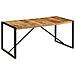 Tavolo Da Pranzo 180x90x75 Cm In Legno Massello Di Mango - Foto miniatura 6