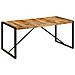 Tavolo Da Pranzo 180x90x75 Cm In Legno Massello Di Mango - Foto miniatura 8