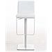 Sgabello Bar Panama in Similpelle E Metallo I Sgabello Alto Girevole E Regolabile 58-82 CM I Sedia Cucina Moderna Bianco Metallo Bianco Opaco - Foto miniatura 2