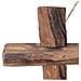 Specchio con Tronchi Naturale 50x50 cm in Teak di Recupero - Foto miniatura 4