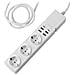 Indoor Power Strip With 3 Sockets And 4 Usb Ports - Foto miniatura 1