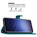 Custodia Compatibile Con Samsung Galaxy S9 In Blu Fiore - Coperchio Protettivo In Design Floreale Con Chiusura Magnetica, Funzione Stand E Slot Per Carte - Foto miniatura 6