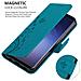 Custodia Compatibile Con Samsung Galaxy S9 In Blu Fiore - Coperchio Protettivo In Design Floreale Con Chiusura Magnetica, Funzione Stand E Slot Per Carte - Foto miniatura 7