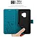 Custodia Compatibile Con Samsung Galaxy S9 In Blu Fiore - Coperchio Protettivo In Design Floreale Con Chiusura Magnetica, Funzione Stand E Slot Per Carte - Foto miniatura 8