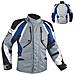 Giacca Offroad Enduro Moto Turismo Impermeabile Tessuto Protezioni Blu Xl - Foto miniatura 1