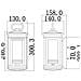 Lanterna Da Parete Per Esterno Piccola 1 Luce Bronzo Ip44, E14 - Foto miniatura 2