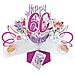 Second Nature Femminile 60 Compleanno Pop Up Card Con Fiori - Foto miniatura 1