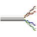 Cavo Solido Utp Per Reti Categoria 5e Pvc Awg24 In Rame Matassa Mt 100 Classe Cpr Eca Guaina Bianca - Foto miniatura 1