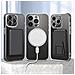 Cover Magsafe Per Iphone 14 Pro Retro Rigido Trasparente Bordo Morbido Antiurto - Foto miniatura 4