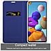 Custodia Compatibile Con Samsung Galaxy A21s In Classy Blu Scuro - Coperchio Protettiva Con Chiusura Magnetica, Funzione Stand E Tasca Per Le Carte - Foto miniatura 3