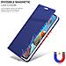 Custodia Compatibile Con Samsung Galaxy A21s In Classy Blu Scuro - Coperchio Protettiva Con Chiusura Magnetica, Funzione Stand E Tasca Per Le Carte - Foto miniatura 6