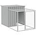 Pollaio Area Corsa Grigio Chiaro 110x609x110 Cm Acciaio Zincato - Foto miniatura 3