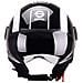 Casco Demi-jet Per Moto Nero E Bianco Con Calotta In Abs Taglia S - Foto miniatura 2
