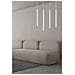 Lampada A Sospensione Selter - Bianco - Acciaio Verniciato A Polvere - 60x120x6 Cm - Foto miniatura 7