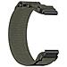 Cinturino Per Orologio Garmin Con Adesivo Magico In Nylon A Sgancio Rapido Da 20 Mm Grey - Foto miniatura 2