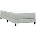 Letto A Molle Senza Materasso Grigio Chiaro 90x220 Cm Velluto - Foto miniatura 3