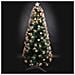 Albero In Fibra Ottica Con Stella C/luce 90cm Verde - Foto miniatura 1