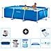 Piscina Fuori Terra - Rettangolo - 260x160x65 Cm - Blu - Include Accessori Coordinati A93 - Foto miniatura 1