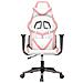 Sedia Da Gaming Bianco E Rosa In Similpelle - Foto miniatura 2