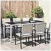 Tavolo da Pranzo da Giardino Bianco 190x90x75 cm Polyrattan - Foto miniatura 2