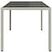Tavolo da Pranzo da Giardino Bianco 190x90x75 cm Polyrattan - Foto miniatura 4